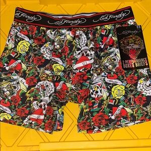 Ed Hardy Multicolor Graphic Boxer Briefs
